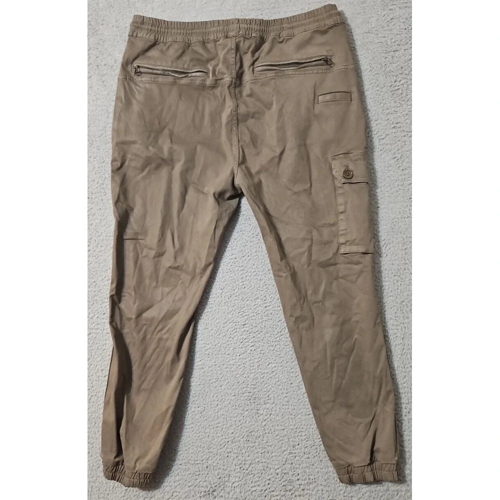 Joes Jeans Men's 2XL XXL Kinetic Jogger Cargo Pants Brown Slim Tapered Stretch‎
